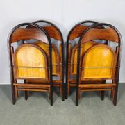Set of Four Bauhaus Folding Chairs B751 by Ligna, Czechoslovakia 1930s