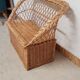 Rattan armchair storage box