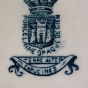 Petite soupière terre de fer Gien Capucines