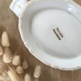 Saucière porcelain bird of paradise