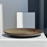 Indonesian green ceramic dish D:26.5