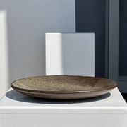 Plat en céramique vert indonésien D:26,5