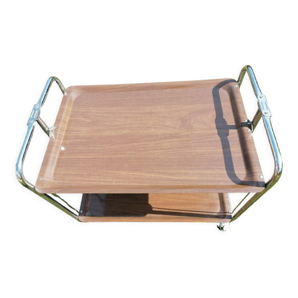 Desserte pliante style Textable chromee vintage