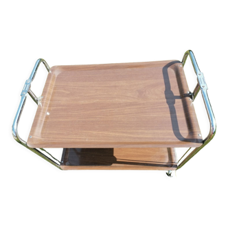 Vintage chrome Textable style folding trolley