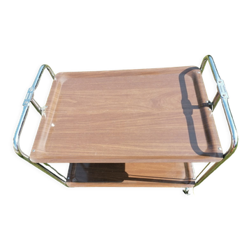 Vintage chrome Textable style folding trolley