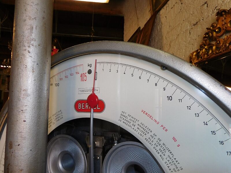 Industrial balance berkel 3001-105 from 10 to 105 kilos brussels ref jer