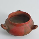 Studio Pottery Three-Handled Earthenware Ceramic Vessel