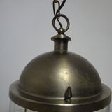 Old chandelier, 3 lights in a glass cylinder