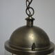 Old chandelier, 3 lights in a glass cylinder