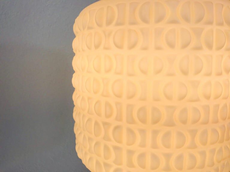 White opal pendant lamp by Peill and Putzler, 1970, Germany