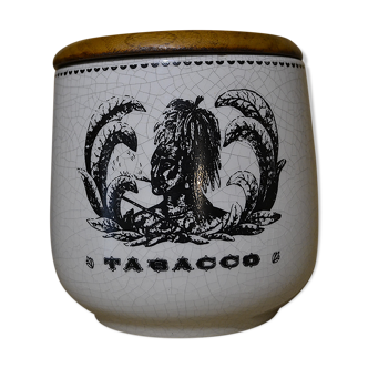 Cracked ceramic tobacco pot