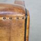 Art Deco sheep leather armchair with a lot of character