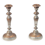 PAIRE DE BOUGEOIRS ANCIENS