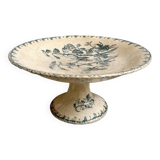 "Fushia" iron earthenware compote dish from Gien circa 1900