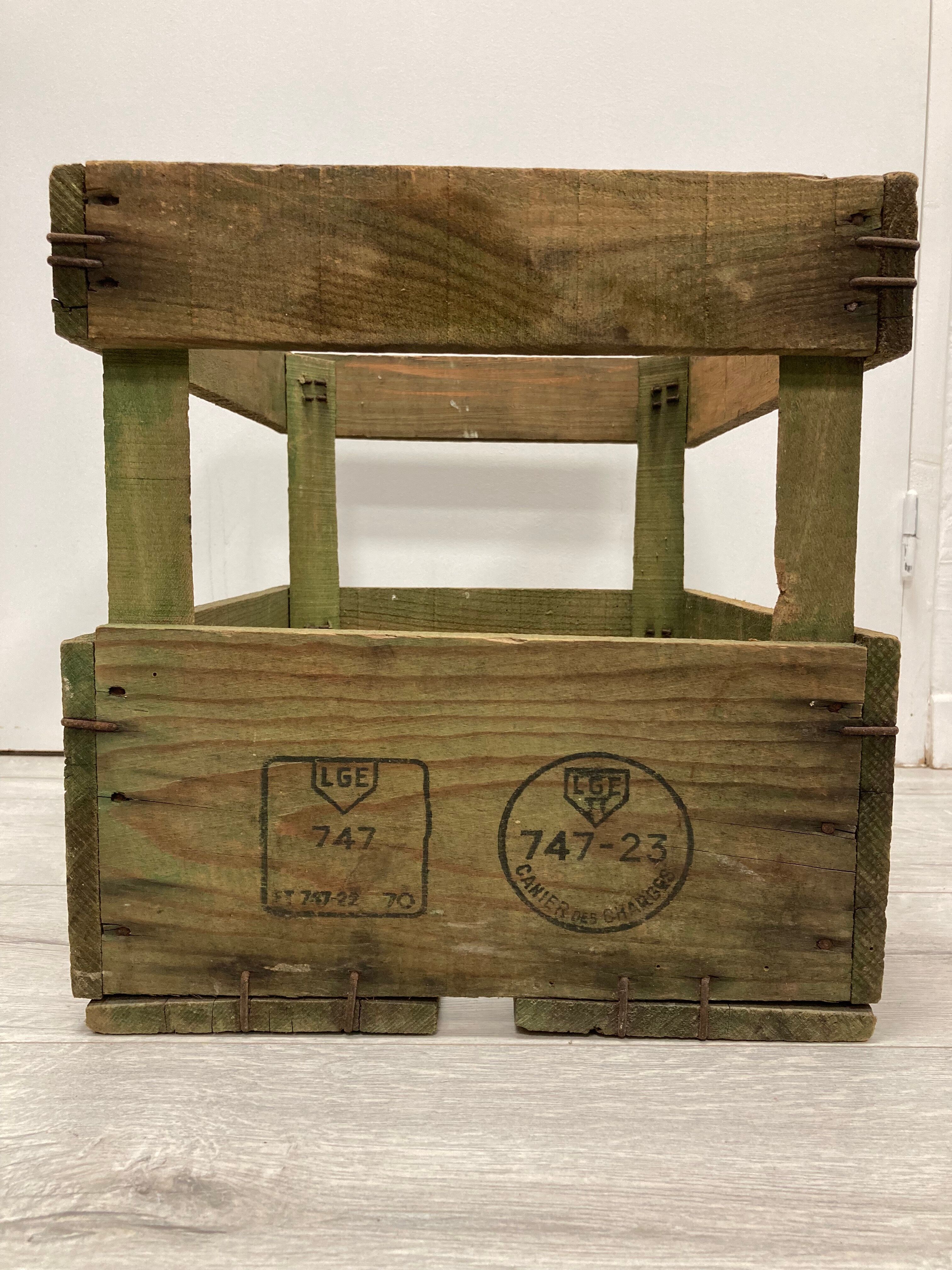 Vintage perrier crate