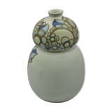 Vase coloquinte art deco motif