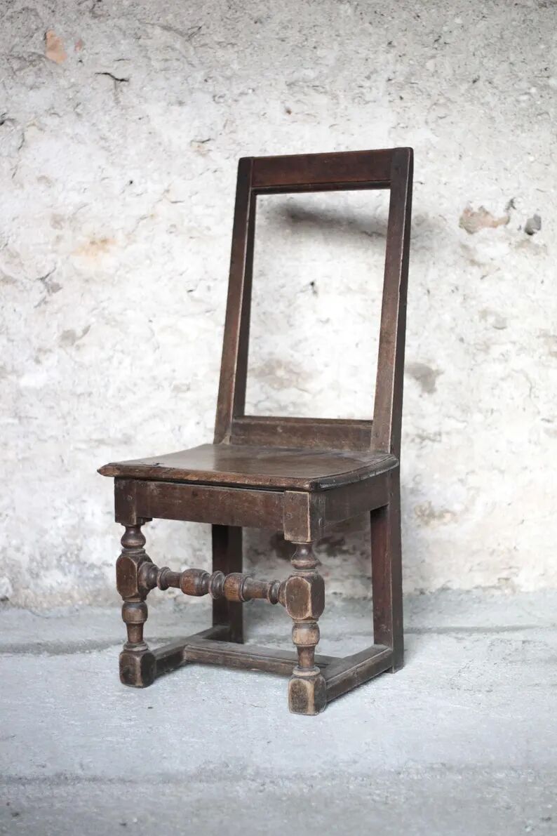 Chaise Lorraine, chaise d'appoint en bois XVIIIe