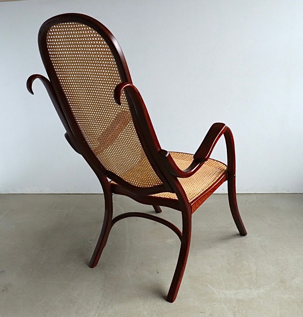 Thonet No. 1 Bentwood and Webbing Folding Arm Chair
