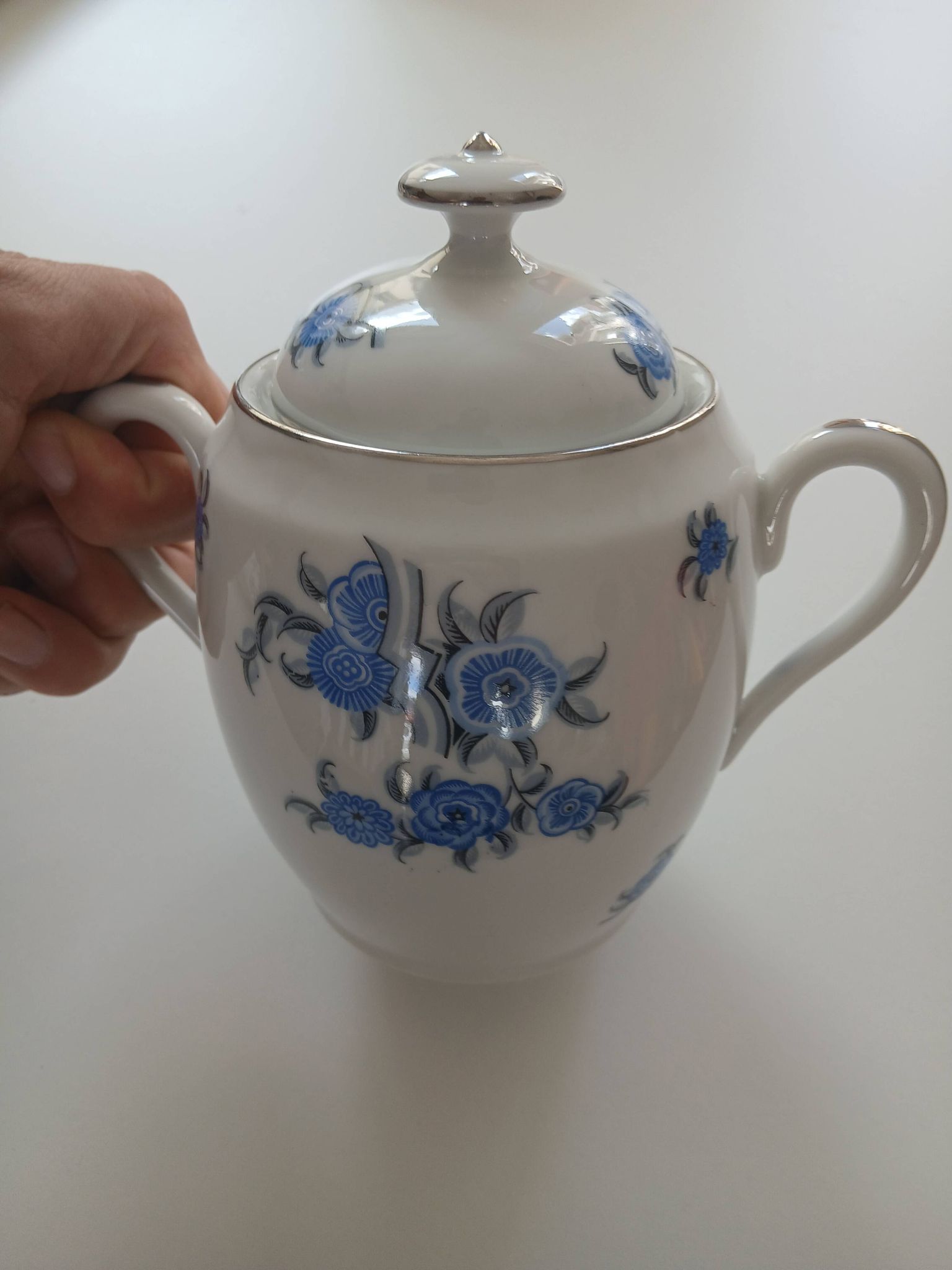 Antique coffee service in Limoges porcelain – F. Legrand & Cie