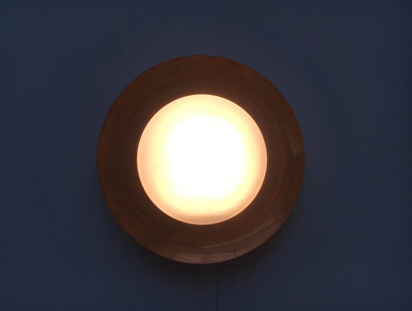 Mid-Century Copper Ceiling Lamp by BUR, Bünte & Remmler