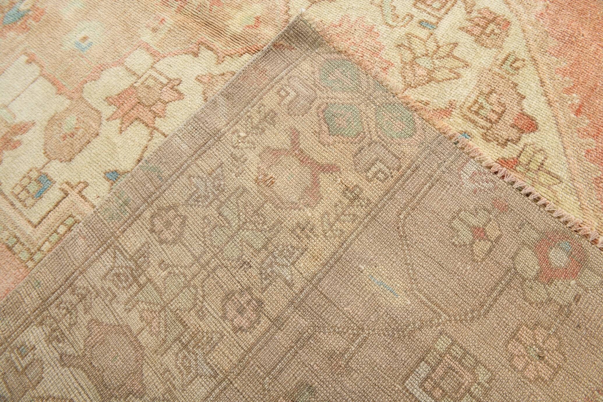 5x8 Peach Red Cream Turkish Rug, 240x164Cm SK 19201