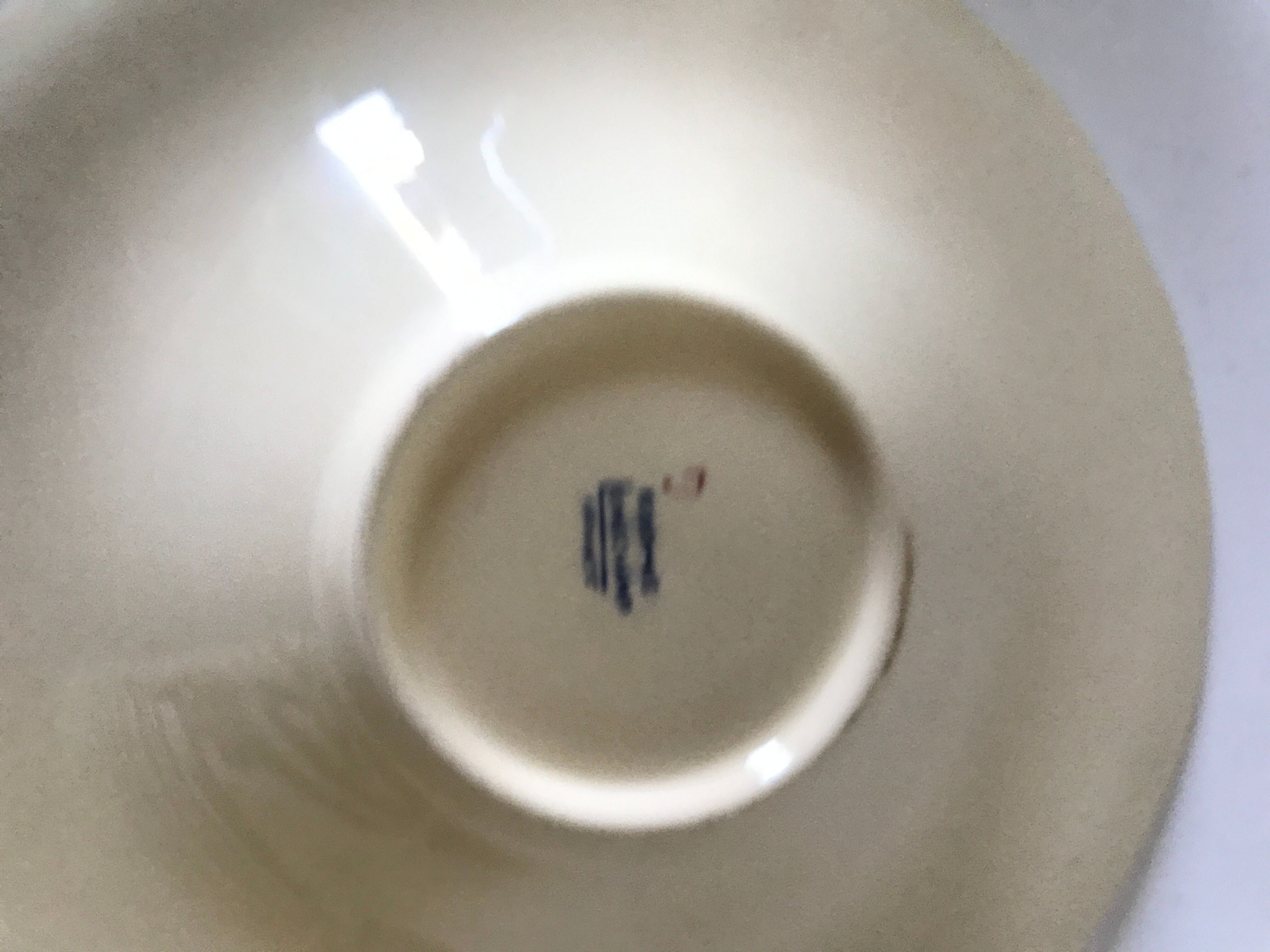 Pair of longchamp Rouennais earthenware cups