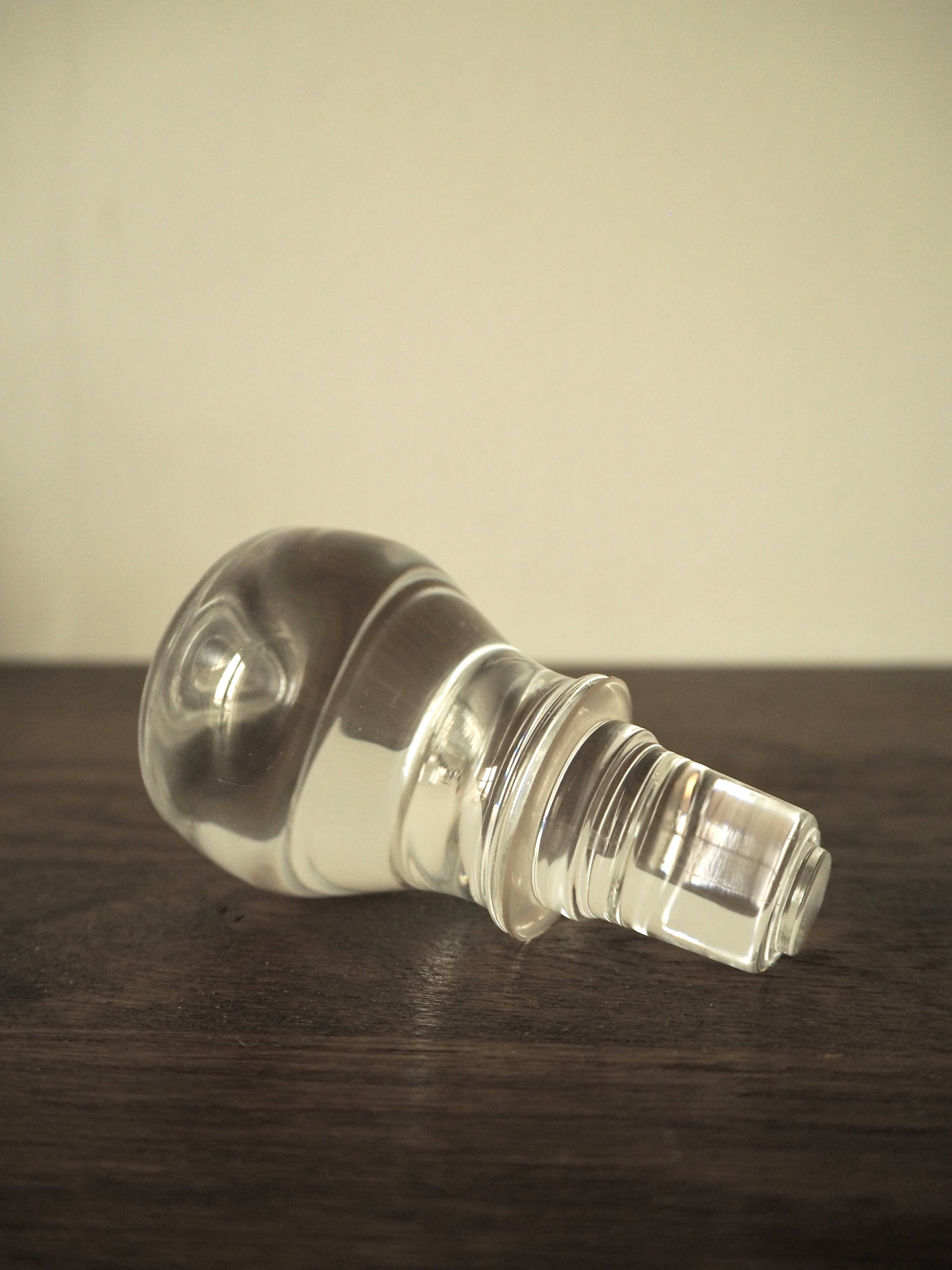 Carafe à whisky en verre lisse