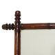 Antique Wooden Faux Bamboo Chinoiserie Mirror 63x52cm