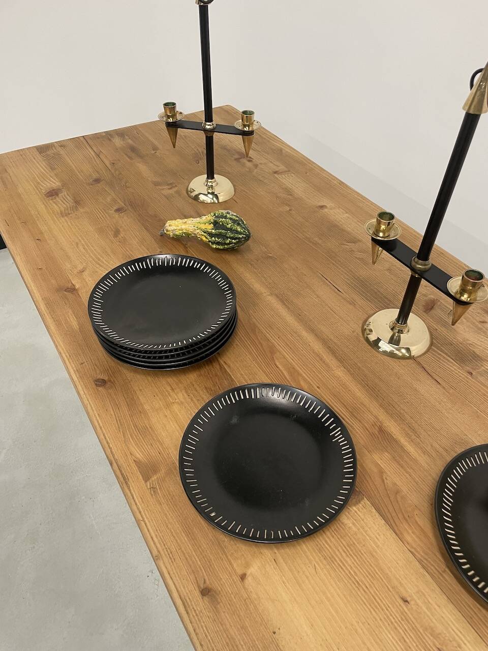 Farm table desk turned legs