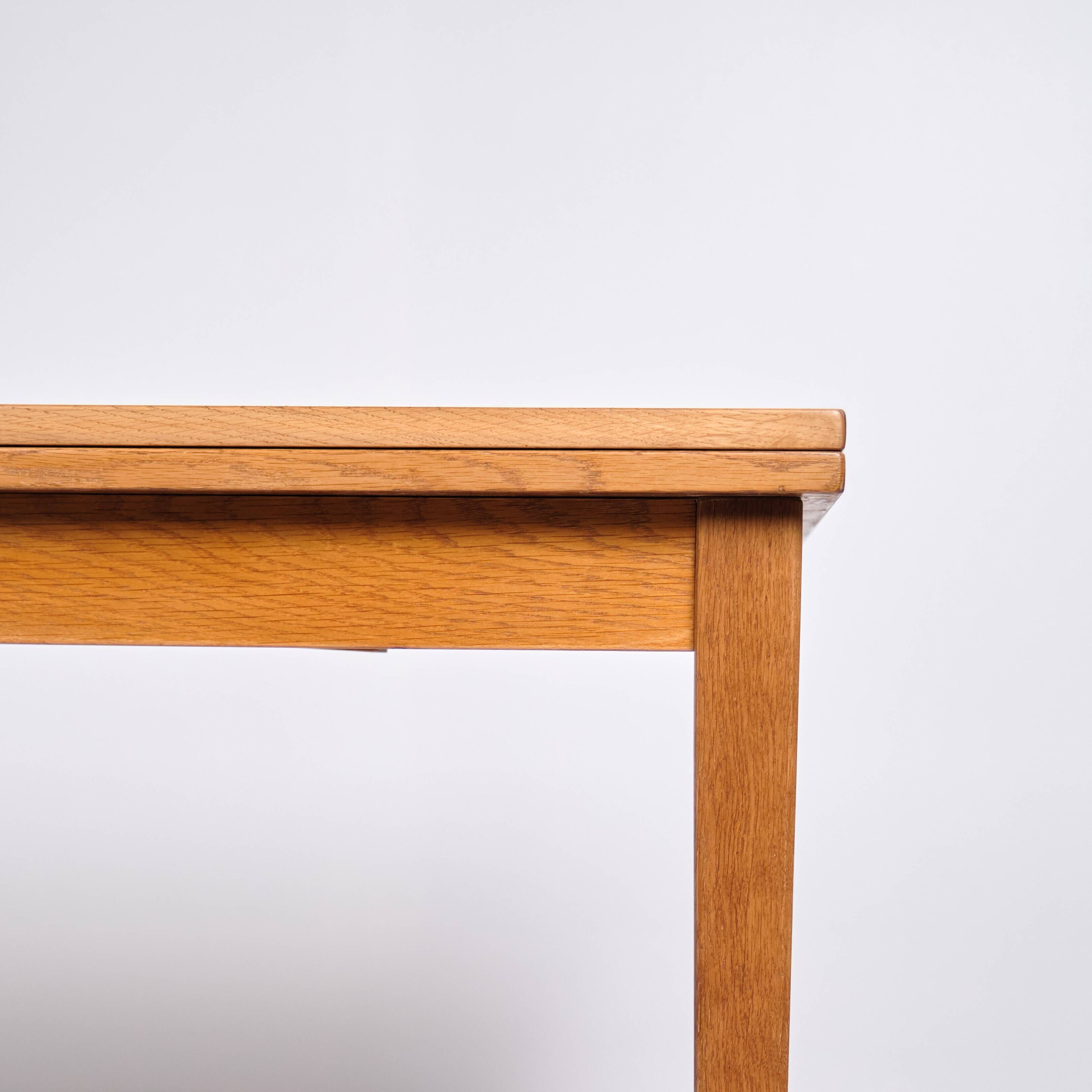 Dining table with extension - oak - Kai Winding - Slagelse Furniture Factory - 1960s