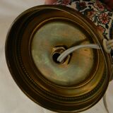 Small earthenware lamp from Gien. Cashmere decoration.