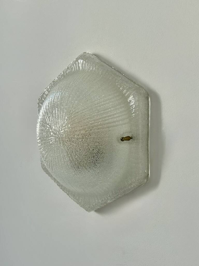 Vintage Murano glass wall light, Italy, 1970.