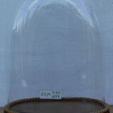 Antique wedding globe in oval glass 32 cm high