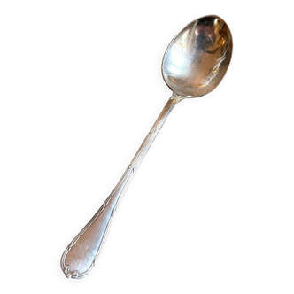 Christofle serving spoon in silver metal with OV monogram