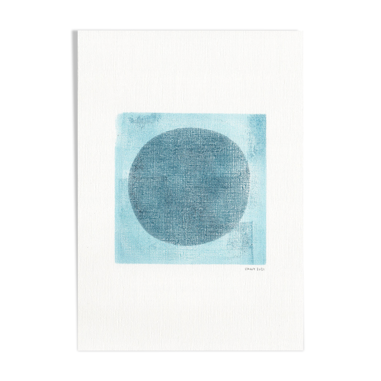 Painting on paper illustration M305 signed Eawy