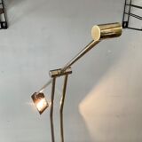 Deknudt e-reader floor lamp from the 70s in brass