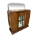 Art Deco wooden sideboard with mirror and marble