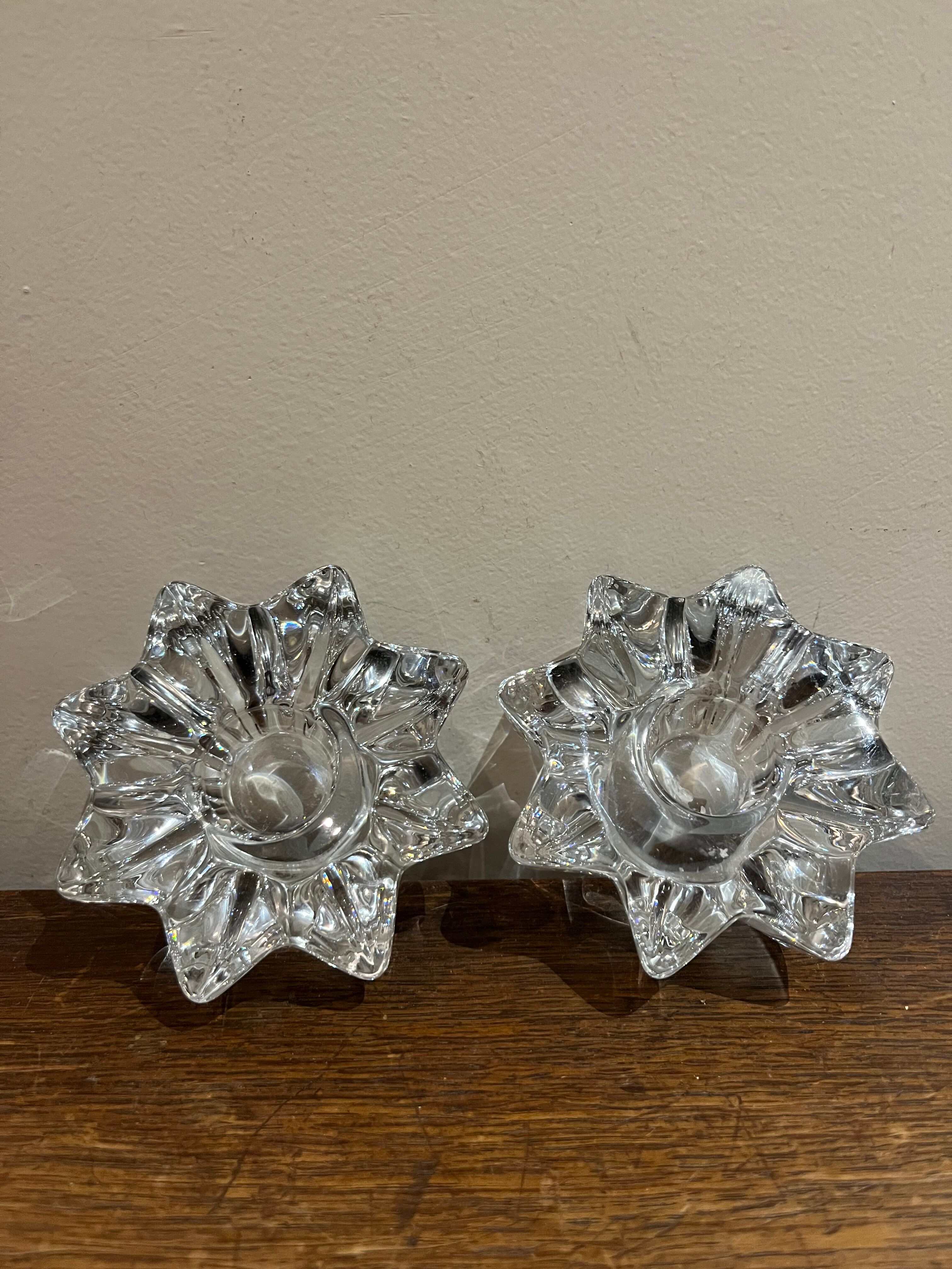 Davesn crystal star candle holders
