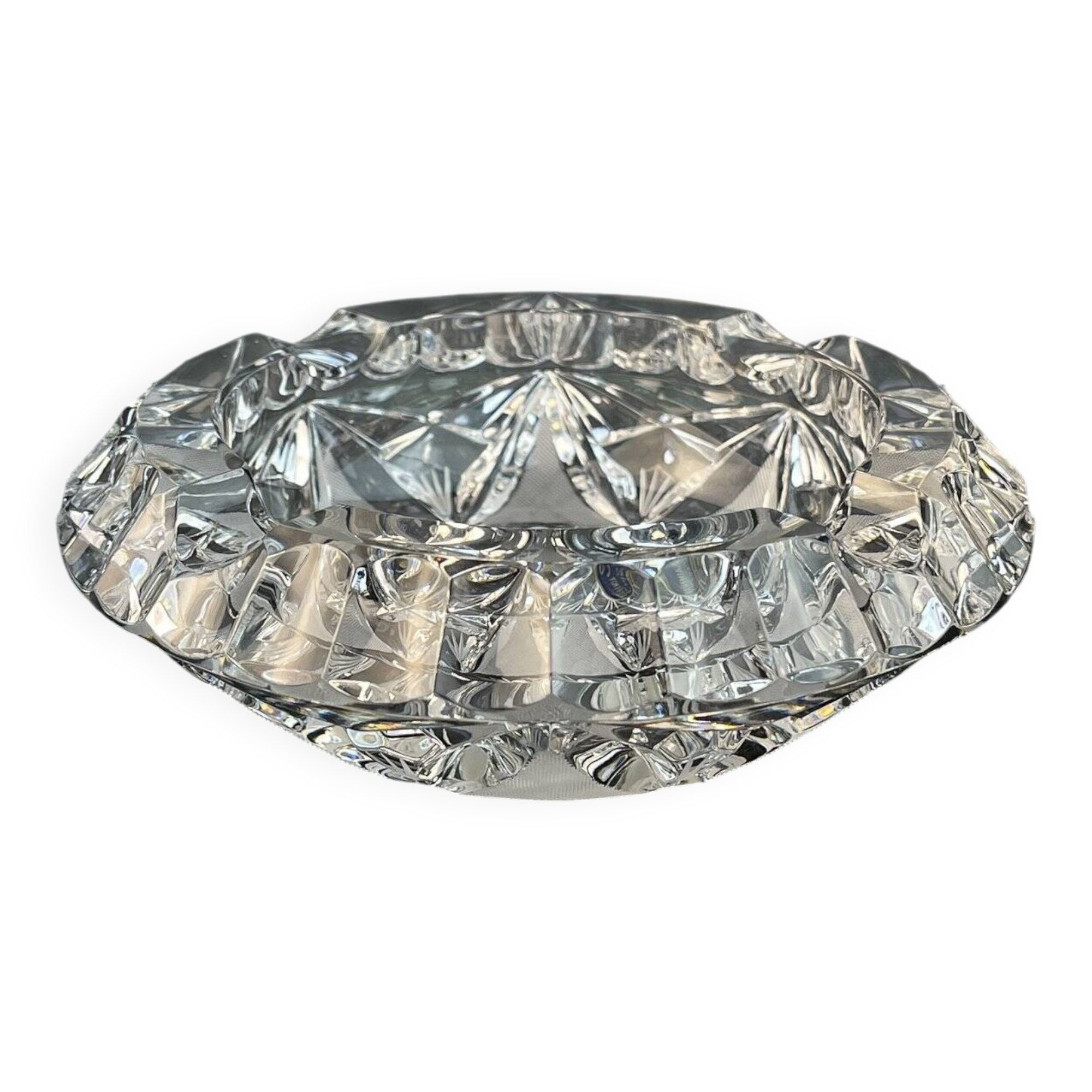 Bohemian glass ashtray by Bohemia Crystal, 1990s