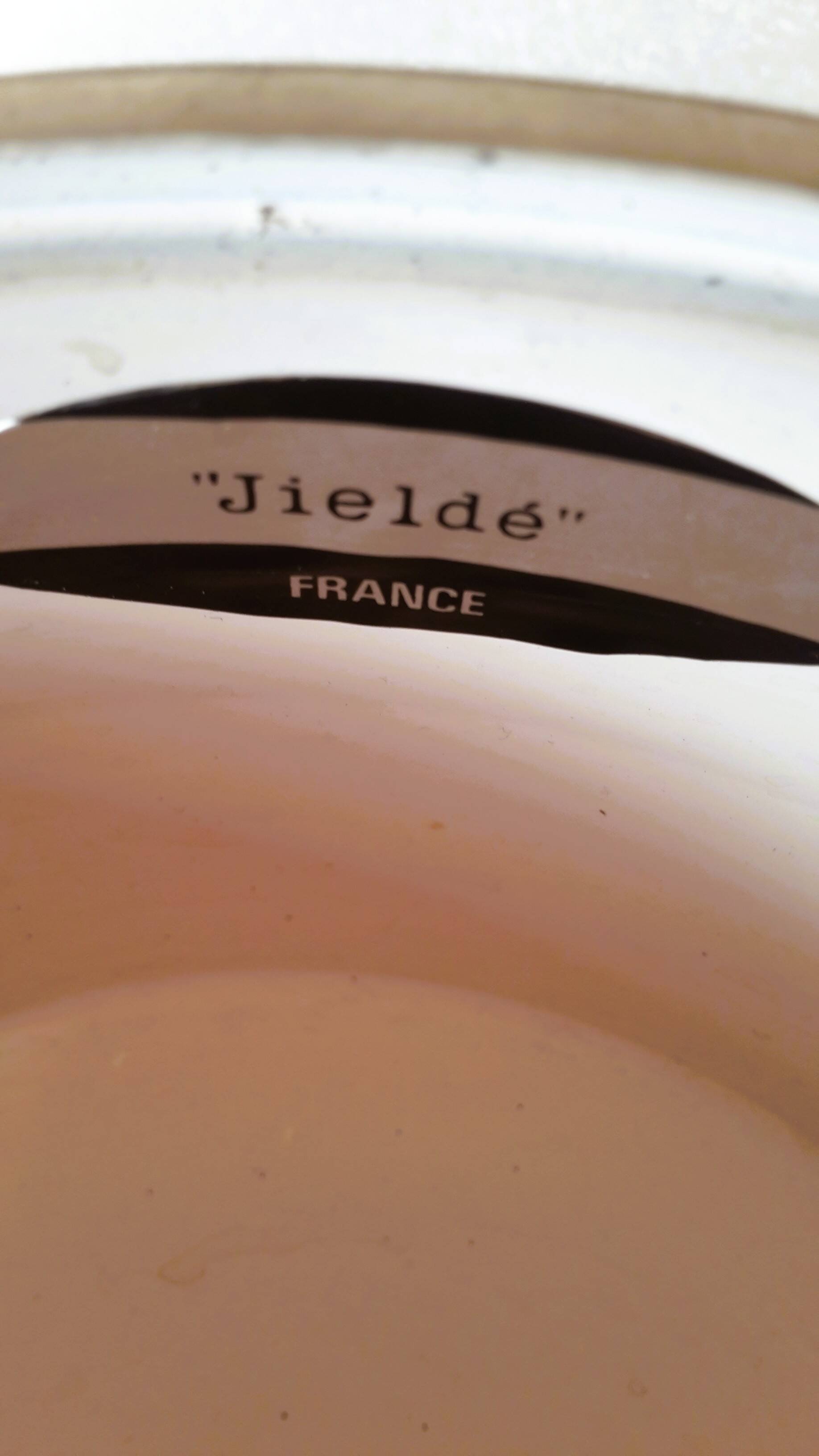 Old black Jieldé workshop lamp with clamp, 2 arms (35 and 50cm) - E27 150W.