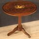 Table de salon anglaise en bois marqueté du XXème siècle