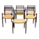 Set of six mahogany chairs, Danish design, 1960s, designer: Niels Otto Møll