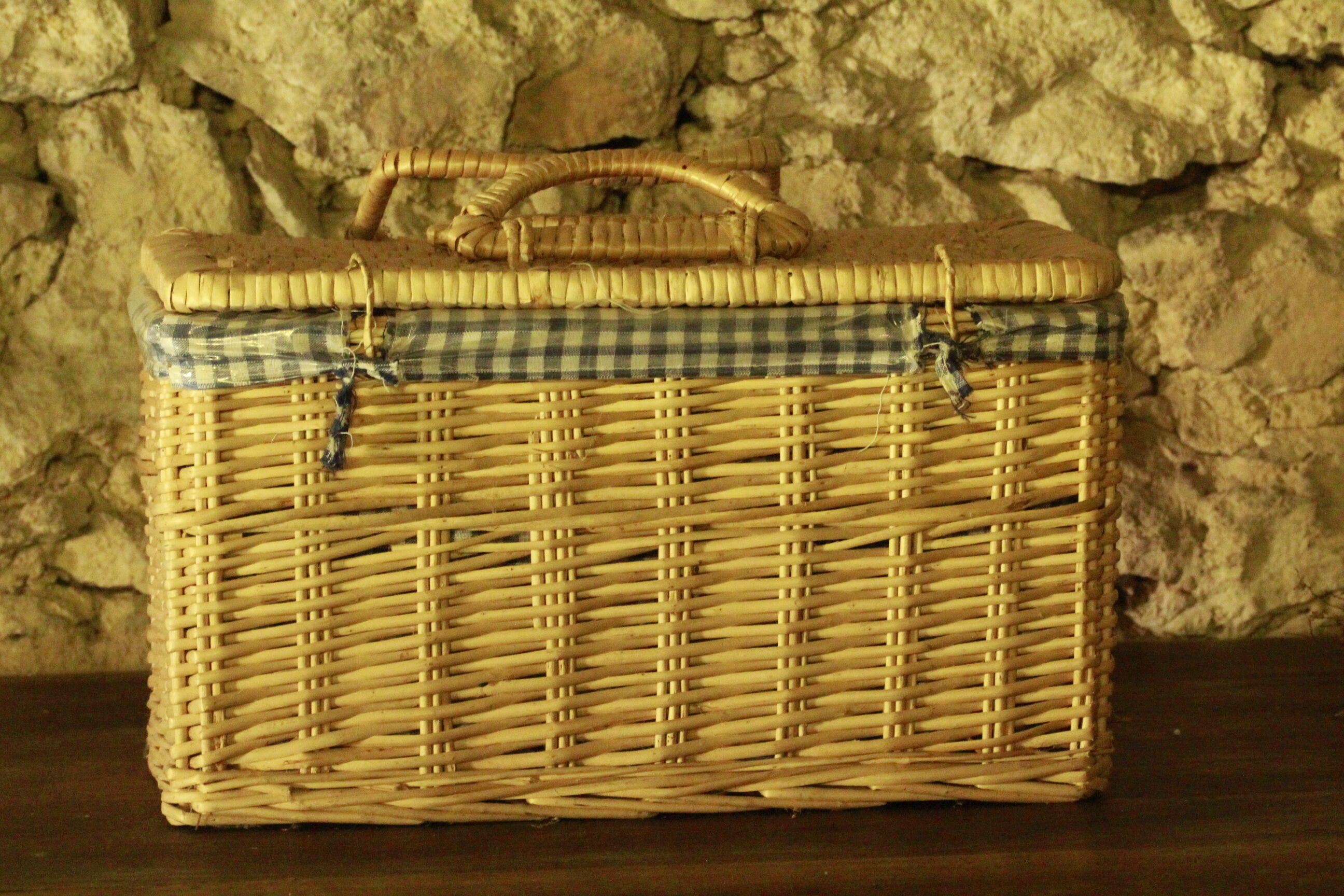Old picnic basket