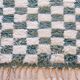 Green Checkered Carpet - 212 x 193 cm