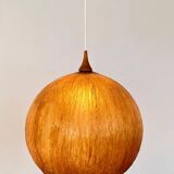 Beautiful design midcentury cocoon resin pendant, 1950s