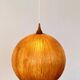 Beautiful design midcentury cocoon resin pendant, 1950s