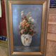 Oil on panel with bouquet