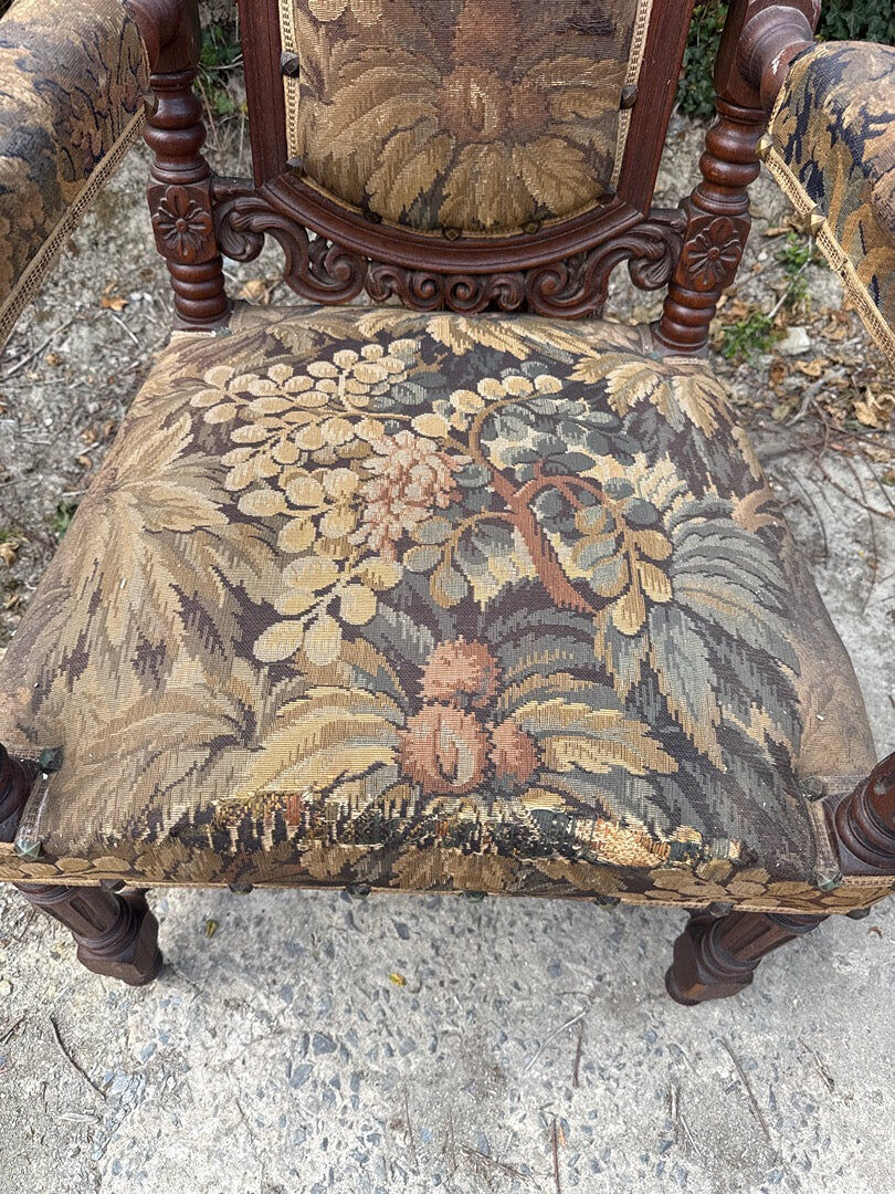 High Period Armchair – Furniture – Carved Wood Tapestry