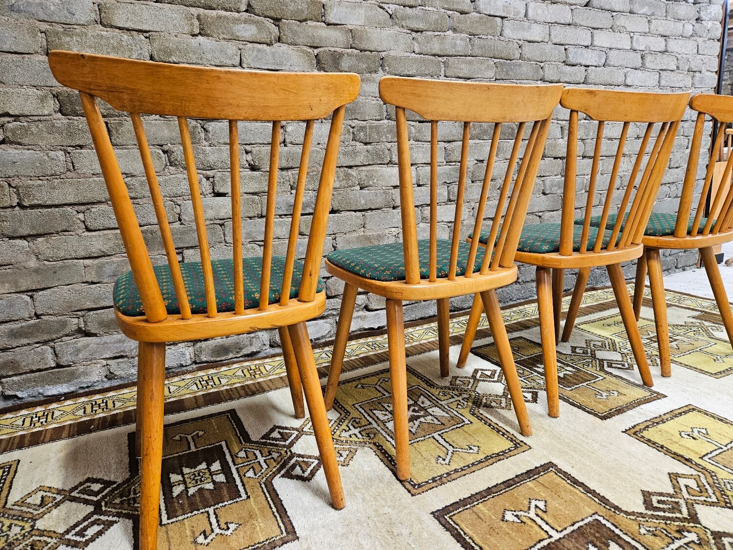 Set de 4 chaises bistrot modèle Baumann année 70'