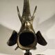Door knocker / wall paperweight, bronze elephant sculpture